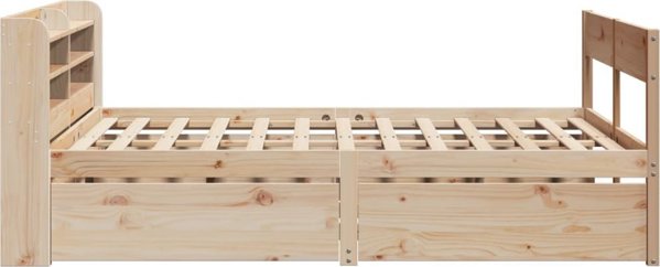 vidaXL Σκελετός Κρεβατιού χωρίς Στρώμα, 135x190 εκ., Μασίφ Πεύκο
