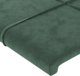 vidaXL Zaglowek uszak, σκούρο πράσινο, 103x23x78/88 cm, βελούδινο