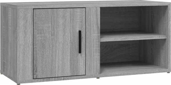 vidaXL Szafka pod TV, szary dab sonoma, 80x31,5x36 cm