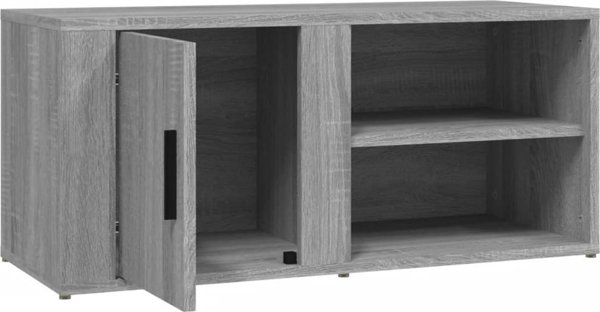 vidaXL Szafka pod TV, szary dab sonoma, 80x31,5x36 cm