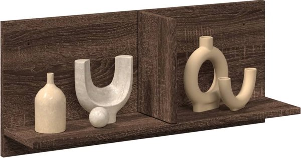 vidaXL Ράφι τοίχου, 70x16,5x30 εκ, καφέ δρύς