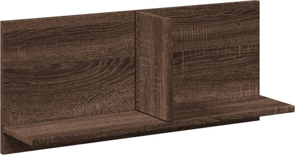vidaXL Ράφι τοίχου, 70x16,5x30 εκ, καφέ δρύς
