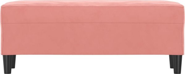 vidaXL Lawka, rozowy, 100x35x41 cm, tapicerowana aksamitem