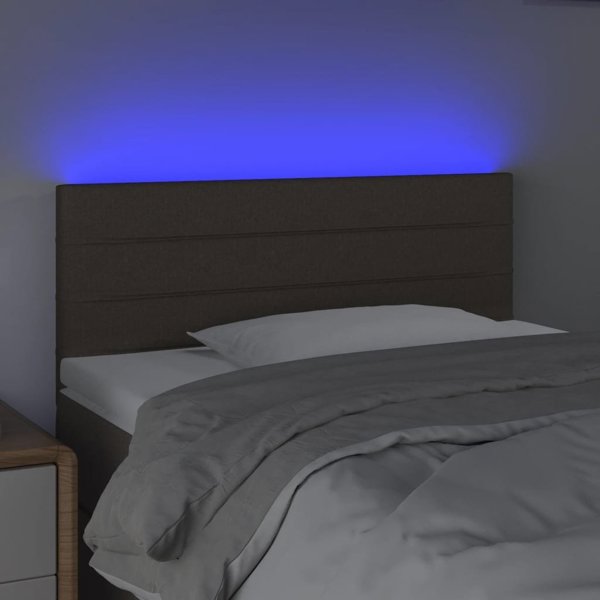 vidaXL Κεφαλάρι για κρεβάτι με LED, ταουπέ, 80x5x78/88 cm, ύφασμα