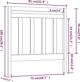 vidaXL Κεφαλάρι κρεβατιού, μαύρο, 81x4x100 cm, συμπαγές πεύκο