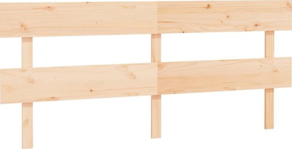 vidaXL Κεφαλάρι κρεβατιού 204x3x81 cm από μασίφ ξύλο πεύκου