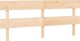 vidaXL Κεφαλάρι κρεβατιού 204x3x81 cm από μασίφ ξύλο πεύκου