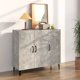 vidaXL Szafka, γκρι σκυρόδεμα, 90x34x80 εκ., σύνθετο ξύλο