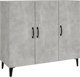 vidaXL Szafka, γκρι σκυρόδεμα, 90x34x80 εκ., σύνθετο ξύλο