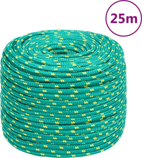 vidaXL ναυτικό σχοινί πράσινο 6 mm 25 m πολυπροπυλένιο