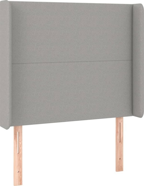 vidaXL Zagloek uszak jasnoszary 83x16x118/128 cm tkanina