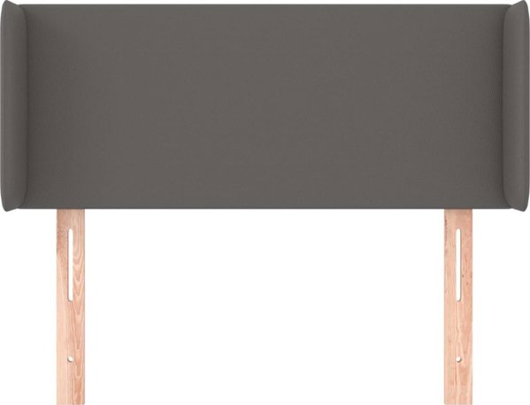 vidaXL Υποστήριγμα Καρέκλας Uszak, Γκρι, 103x16x78/88 εκ, Συνθετικό Δέρμα