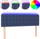 vidaXL Κεφαλάρι κρεβατιού με LED, μπλε, 144x5x78/88 cm, ύφασμα