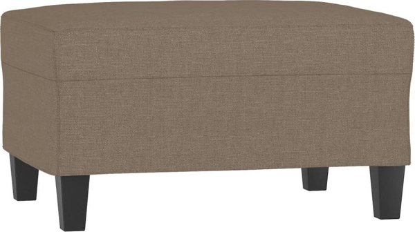vidaXL Υποπόδιο taupe, 70x55x41 εκ., ταπετσαρισμένο με ύφασμα