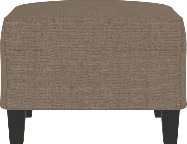 vidaXL Υποπόδιο taupe, 70x55x41 εκ., ταπετσαρισμένο με ύφασμα