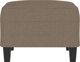 vidaXL Υποπόδιο taupe, 70x55x41 εκ., ταπετσαρισμένο με ύφασμα