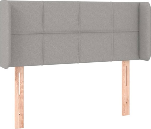 vidaXL Ζαγκόλβεκ uszak, ανοιχτό γκρι, 103x16x78/88 cm, ύφασμα