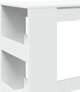 vidaXL Stolik barowy z polkami, bialy, 90x40x103,5 cm