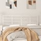 vidaXL Wezglowie lozka, biale, 206x3x63 cm, lite drewno sosnowe