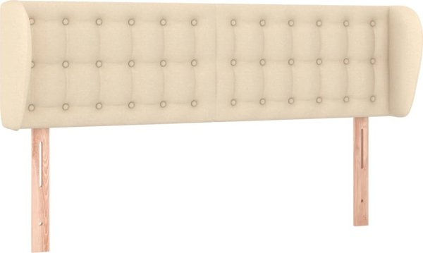 vidaXL Κεφαλάρι uszak, κρεμ, 147x23x78/88 cm, ύφασμα
