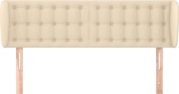 vidaXL Κεφαλάρι uszak, κρεμ, 147x23x78/88 cm, ύφασμα