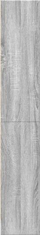 vidaXL Ραφιέρα, γκρι δρυς σονόμα, 60x24x143 εκ., ξυλώδες υλικό