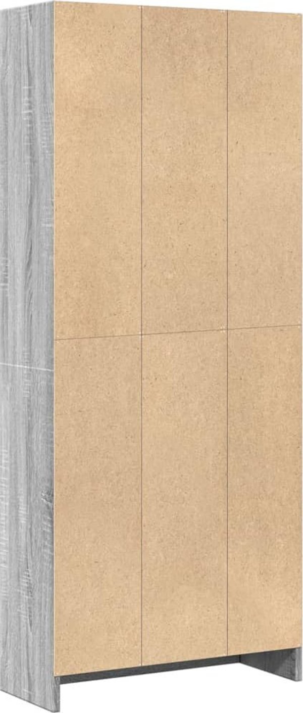 vidaXL Ραφιέρα, γκρι δρυς σονόμα, 60x24x143 εκ., ξυλώδες υλικό