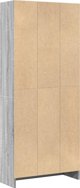 vidaXL Ραφιέρα, γκρι δρυς σονόμα, 60x24x143 εκ., ξυλώδες υλικό