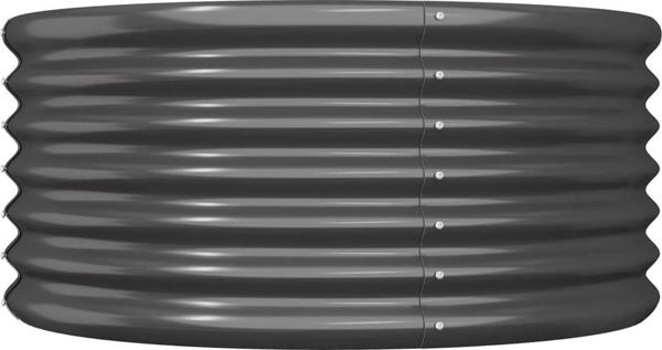 vidaXL vidaXL Donica ogrodowa, malowana proszkowo stal, 80x80x36 cm, antracyt