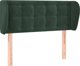 vidaXL Zagloek uszak, skourozelene, 103x23x78/88 cm, aksamit