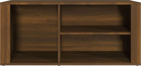 vidaXL Ράφι για παπούτσια, καφέ δρυς, 100x35x45 cm