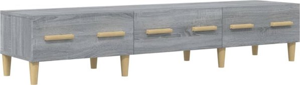 vidaXL Έπιπλο τηλεόρασης, γκρι δρυς Sonoma, 150x34,5x30 εκ