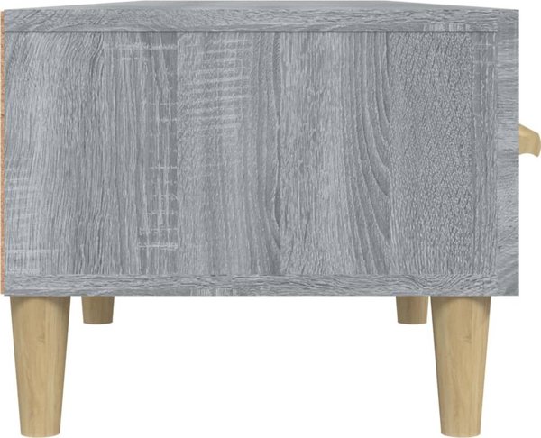 vidaXL Έπιπλο τηλεόρασης, γκρι δρυς Sonoma, 150x34,5x30 εκ