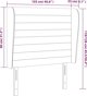 vidaXL Κεφαλάρι Uszak, μαύρο, 103x23x118/128 εκ, βελούδο