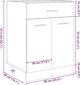 vidaXL Szafka z szuflada dab sonoma 60x46x81,5 cm plyta wiorowa