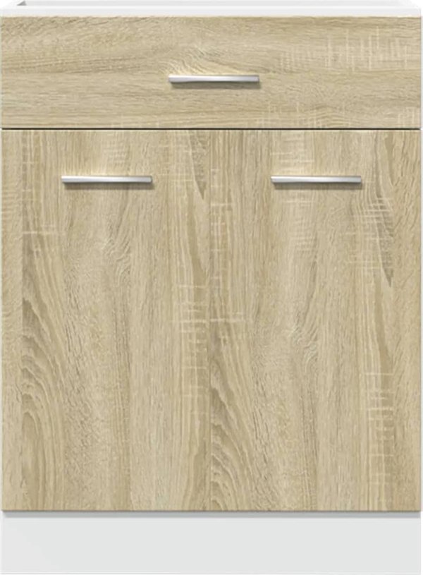 vidaXL Szafka z szuflada dab sonoma 60x46x81,5 cm plyta wiorowa