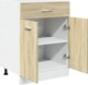 vidaXL Szafka z szuflada dab sonoma 60x46x81,5 cm plyta wiorowa