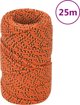 vidaXL ναυτικό σχοινί πορτοκαλί, 2 mm, 25 m, πολυπροπυλένιο