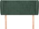 vidaXL Κεφαλάρι uszak, σκούρο πράσινο, 93x23x78/88 εκ., βελούδινο