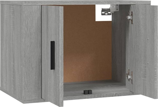 vidaXL Kriska telewizyjna wiszaca, szary dab sonoma, 57x34,5x40 cm