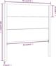 vidaXL Wezglowie lozka czarne 96x4x100 cm lite drewno sosnowe
