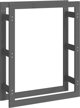 vidaXL Βαση για ξυλα καυσίμων γκρι 80x25x100 cm πευκόξυλο