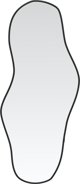 vidaXL Lustro scienne, czarne, 60x25 cm
