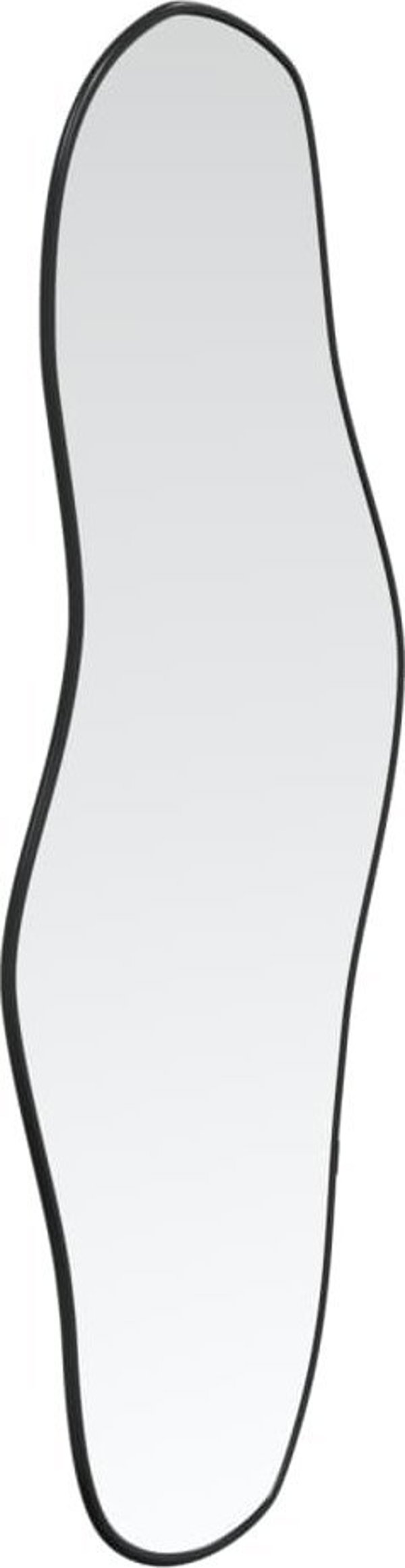 vidaXL Lustro scienne, czarne, 60x25 cm