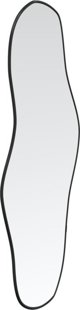 vidaXL Lustro scienne, czarne, 60x25 cm