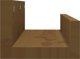vidaXL Ράφια τοίχου, 2 τεμάχια, καφέ μέλι, 50x12x9 εκ., μασίφ πεύκο