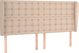 vidaXL Μαξιλάρι κεφαλής uszak cappuccino 183x23x118/128 cm από τεχνητό δέρμα