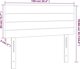 vidaXL Κεφαλάρι για κρεβάτι με LED, σκούρο γκρι, 100x5x78/88 cm, βελούδινο