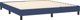 vidaXL Lodzko kontynentalne z materacem, niebieskie 180x200 cm, tkanina