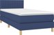 vidaXL Lozko kontynentalne z materacem niebieskie 80x200 cm tkanina